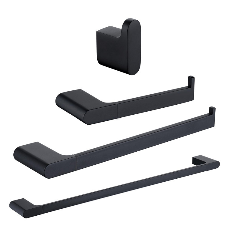 EVERSTEIN 4 Piece Bathroom Hardware Set Wayfair